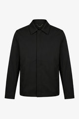 Men’s Black Collared Waterproof Harrington Jacket