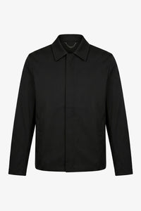 Men’s Black Collared Waterproof Harrington Jacket
