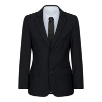 Boys Black 5 Piece Suit Blazer Waistcoat Shirt Tie Trousers Wedding Funeral