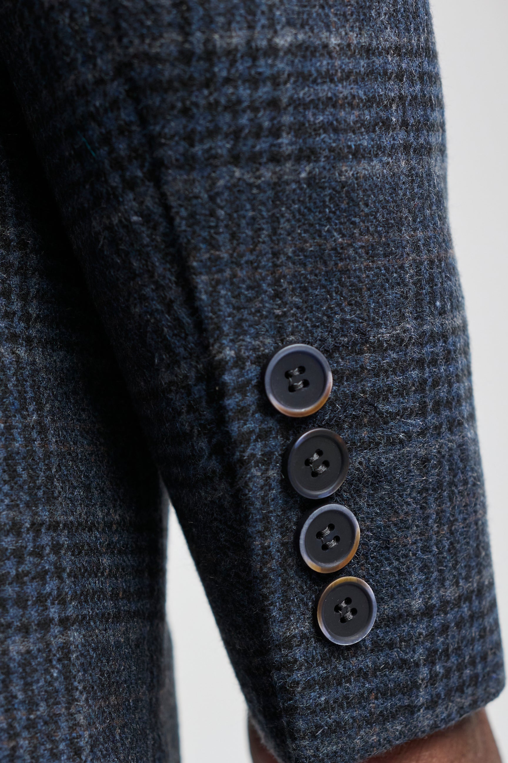 Men's Blue Tartan Check 3 Piece Suit