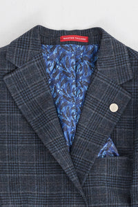 Men's Blue Tartan Check 3 Piece Suit