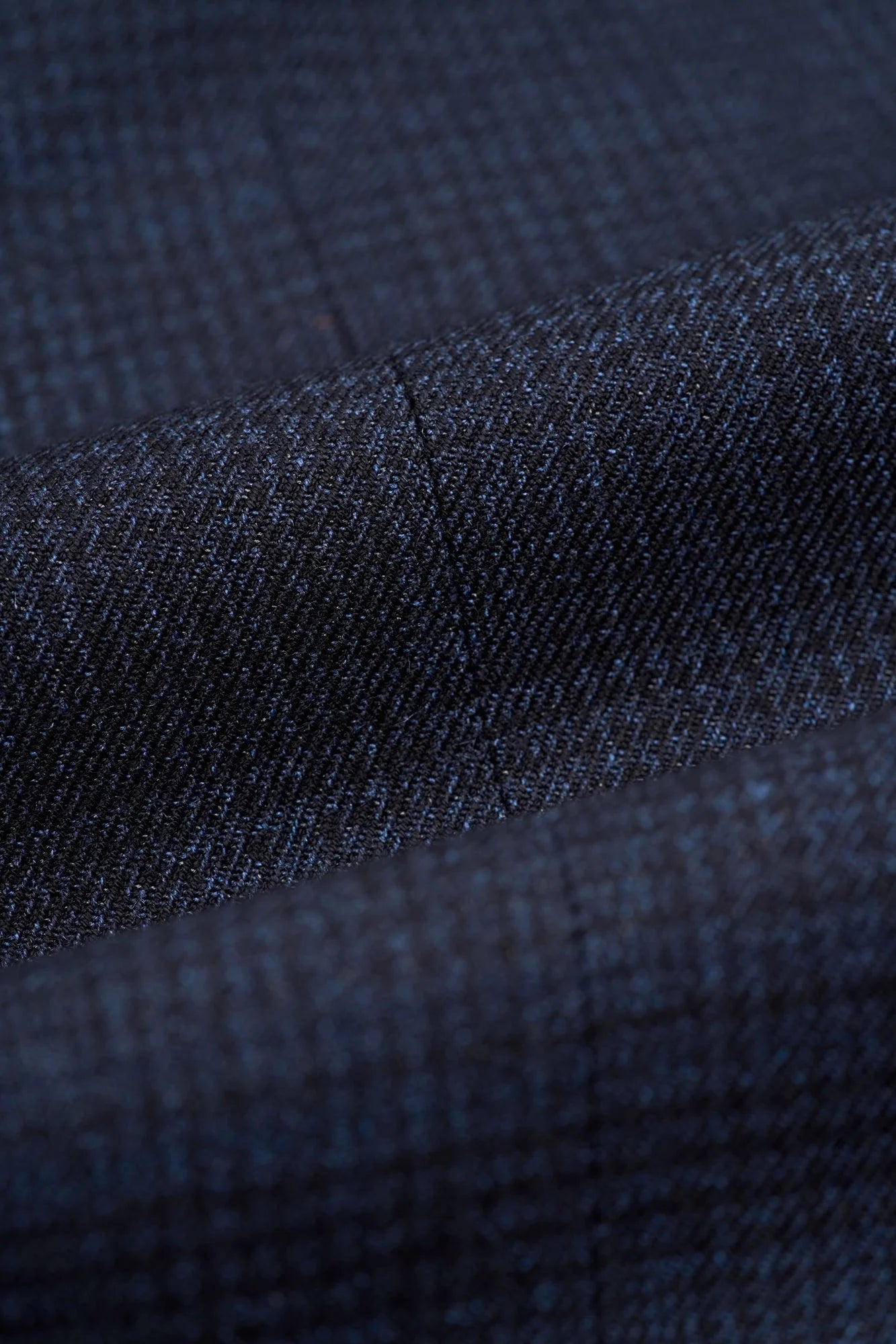 Caridi - Men's Tweed Navy Blue Waistcoat