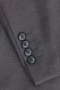 Mens Dark Grey Charcoal 3 Piece Suit Classic Stitch Wedding Summer Prom Classic