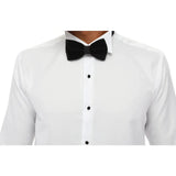 Men's Wing Collar Shirt Tuxedo White Double Cuff Dinner Classic