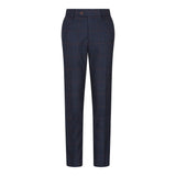 Boys Navy Check 3 Piece Suit Red Edinson Marc Darcy Classic Vintage Wedding