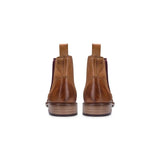 Mens Real Leather Chelsea Dealer Boots Slip On Smart Casual Retro VIntage Blinders Classic