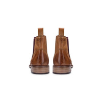 Mens Real Leather Chelsea Dealer Boots Slip On Smart Casual Retro VIntage Blinders Classic