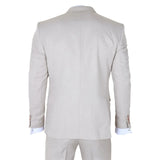 Men's Classic Plain Cream 3 Piece Suit