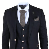 Men's Black 3 Piece Tailored Fit Suit