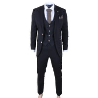 Men's Black 3 Piece Tailored Fit Suit