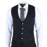 Men's Black 3 Piece Tailored Fit Suit