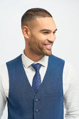 Miami - Men's Blue Wedding Waistcoat