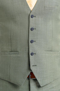 Miami - Men's Sage Green Summer Waistcoat