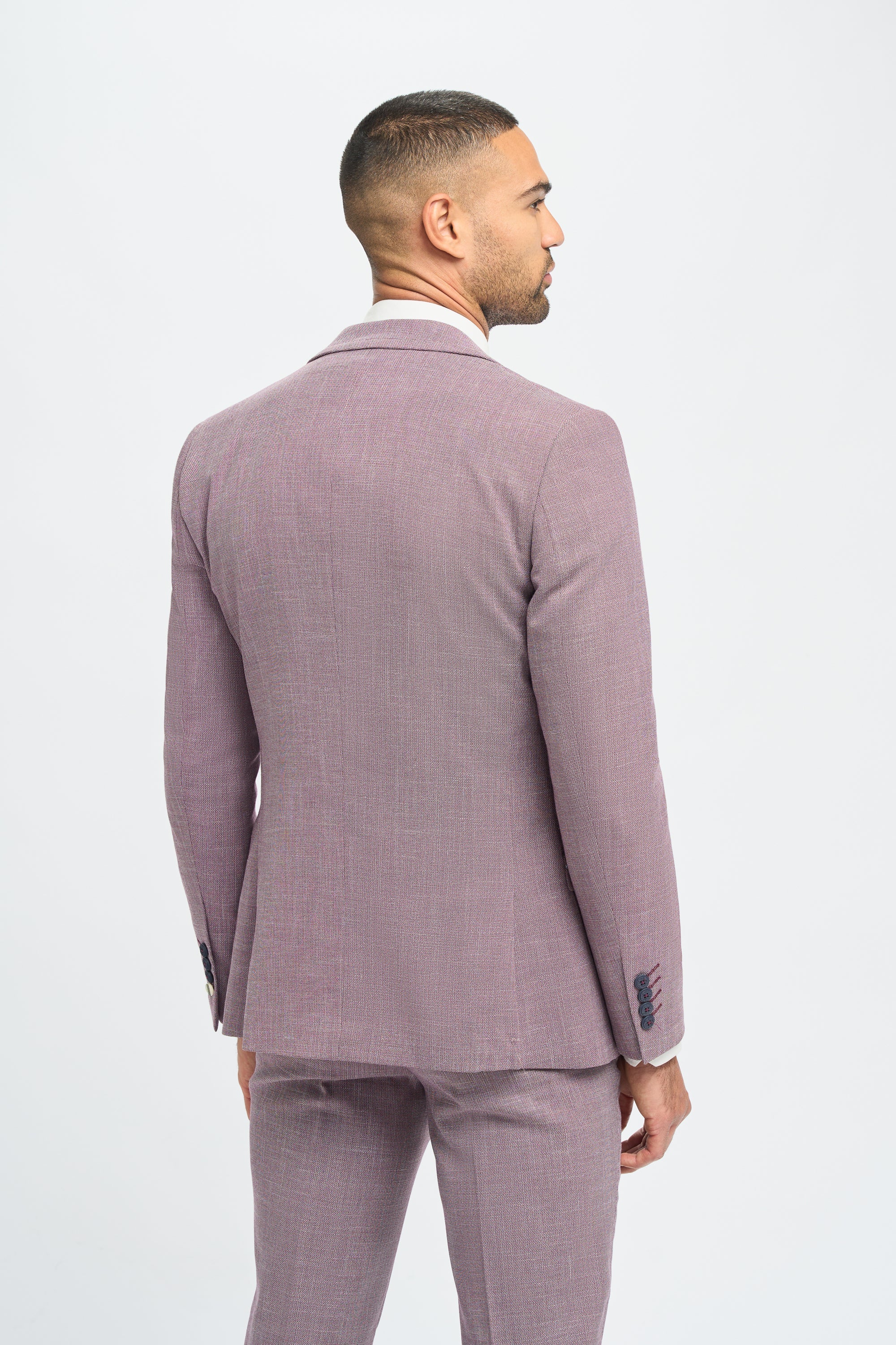Mens Blush Pink Summer Linen Suit