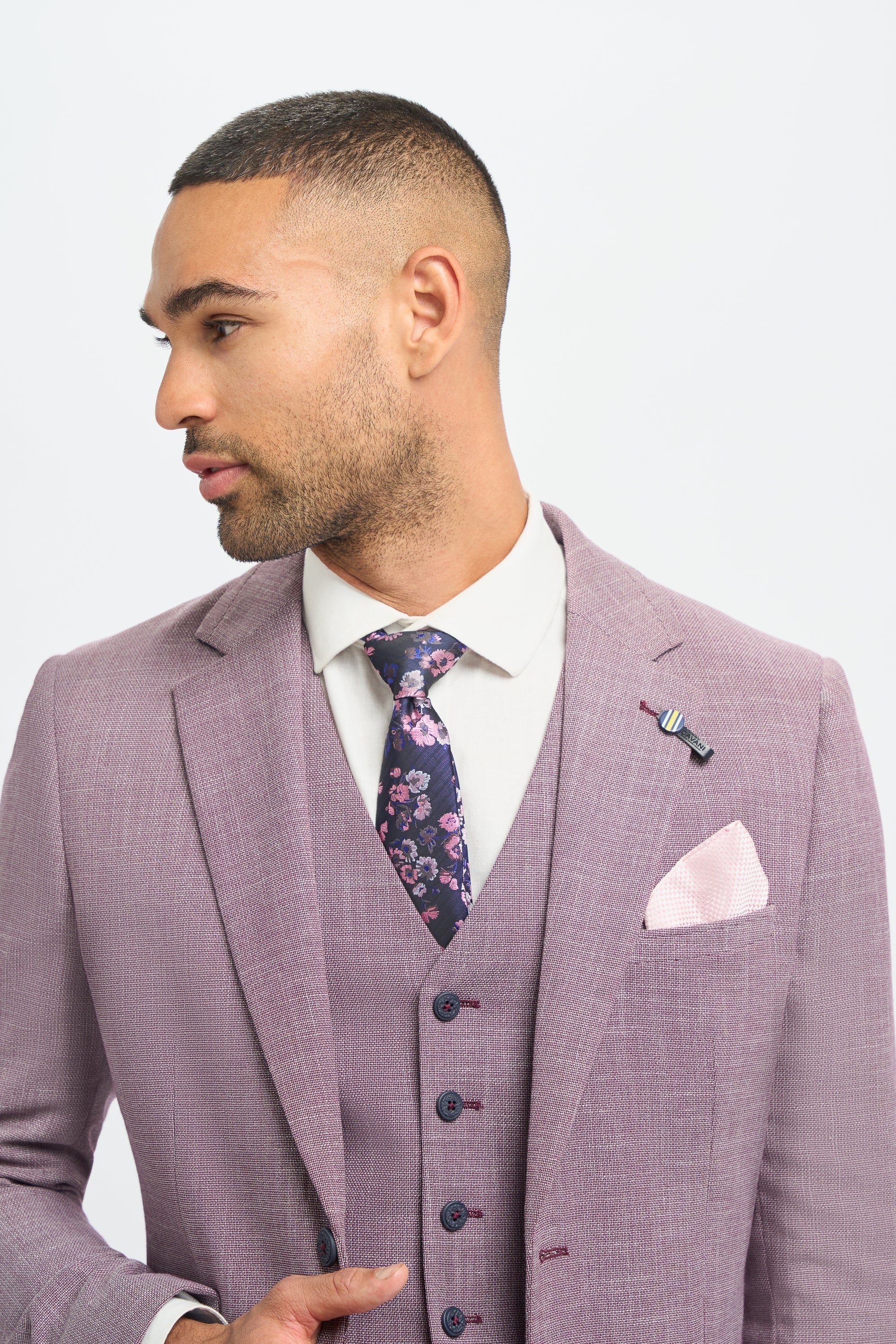 Mens Blush Pink Summer Linen Suit