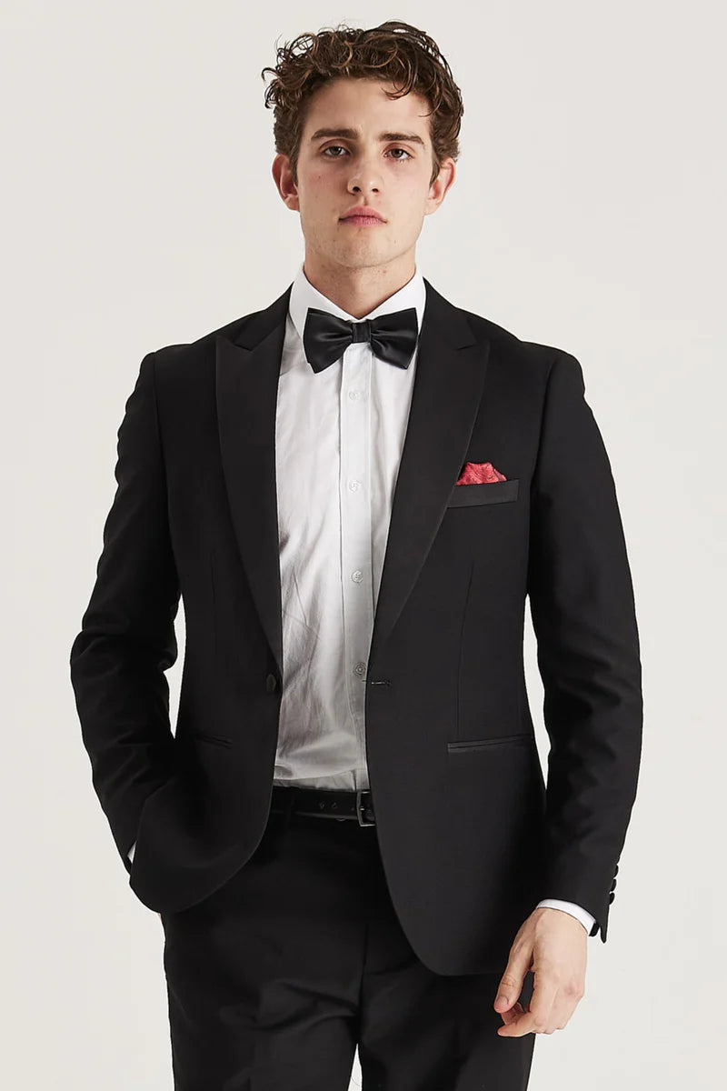 Harry - Black Double Breasted Tuxedo Blazer for Men