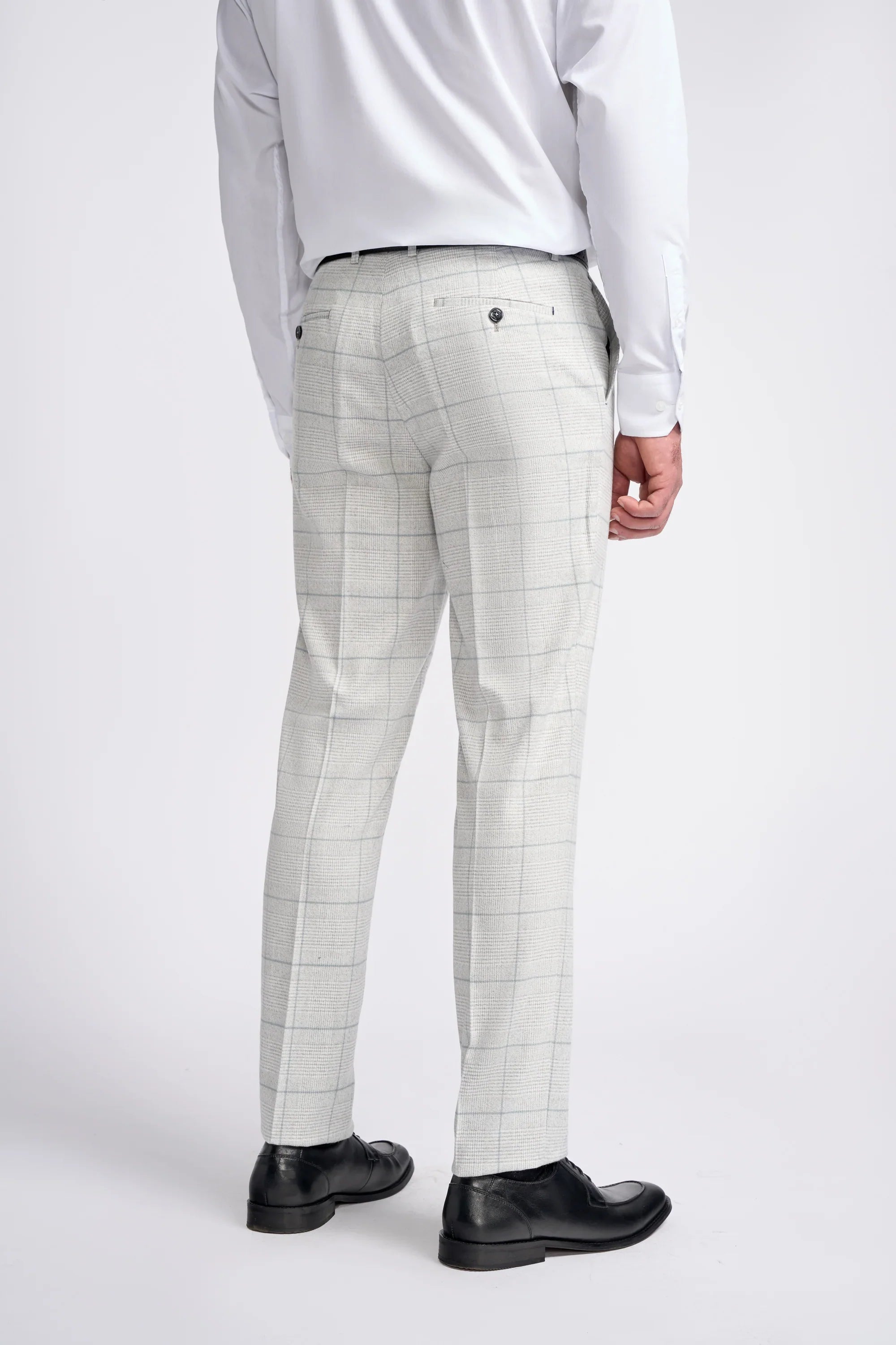Light Grey Check 3 Piece Suit