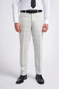 Light Grey Check 3 Piece Suit
