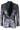 STZ63 - Mens Velvet Paisley Floral Blue Gold Tuxedo Blazer