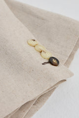 TP-21 Men's Beige 3-Piece Linen Summer Wedding Suit