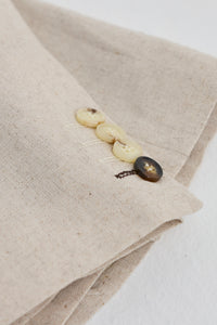 TP-21 Men's Beige 3-Piece Linen Summer Wedding Suit