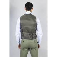 TP-22 Men's Sage 3-Piece Linen Summer Wedding Suit