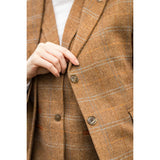 TPSTZ73 - Women's Oak Brown Tweed Blazer