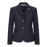 TPSTZ72 - Women's Navy Blue Tweed Blazer