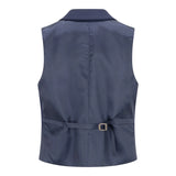 TPW-14 - Women's 3 Piece Plain Navy Blue Suit