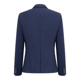 TPW-14 - Women's 3 Piece Plain Navy Blue Suit