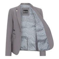 TPW-15 - Women's 3 Piece Plain Grey Suit