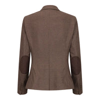 TPW50 - Women's Brown 3 Piece Prince Of Wales Check Suit