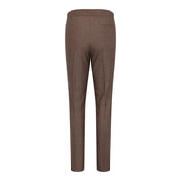 TPW50 - Women's Brown 3 Piece Prince Of Wales Check Suit