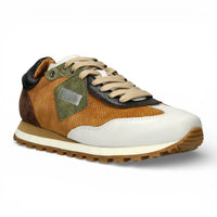 Aglae 02 - Men's Tan White Leather Sneakers