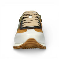 Aglae 02 - Men's Tan White Leather Sneakers