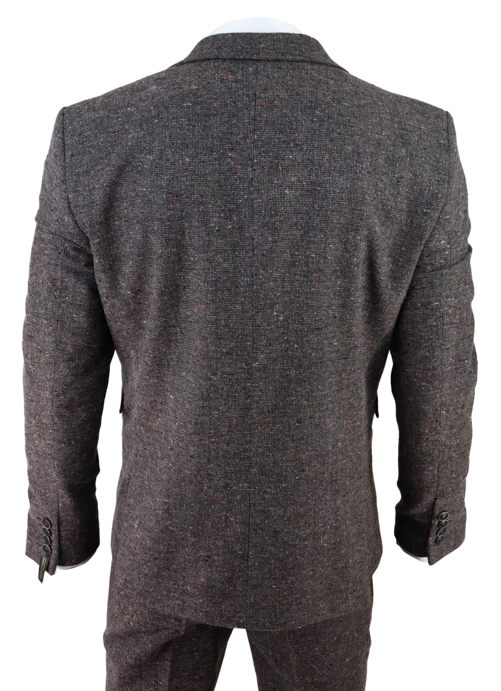 Men's Brown Tweed 3 Piece Suit