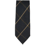 Men's Tweed Navy Herringbone Tie & Pocket Square Set