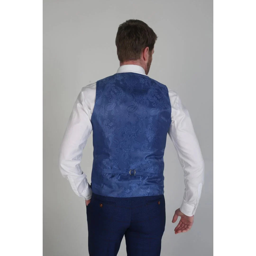 Alex - Men's Navy Waistcoat