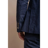 Alvari - Men's Navy Linen Summer Blazer