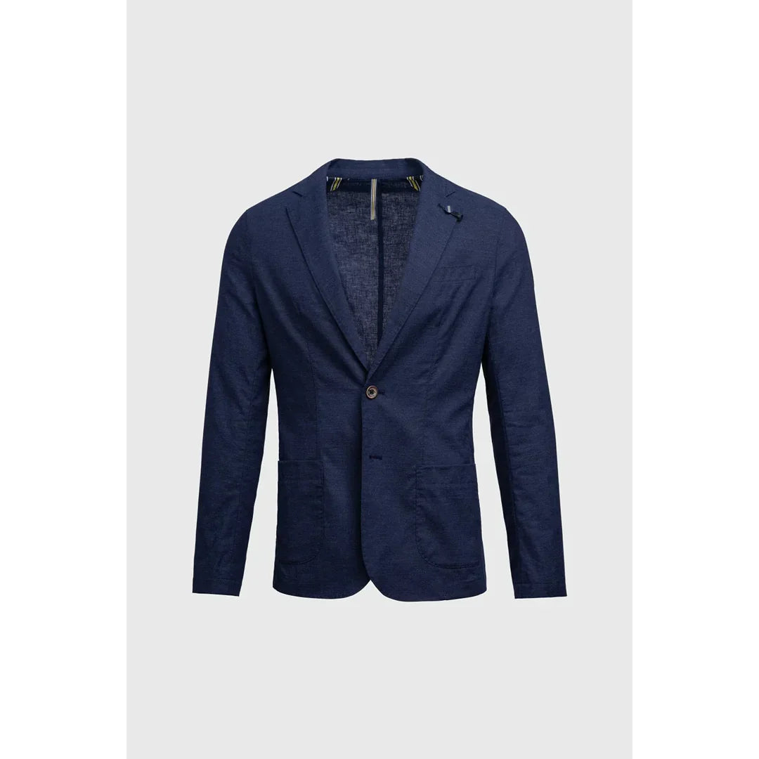 Alvari - Men's Navy Linen Summer Blazer