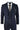 Mens Navy Check 3 Piece Suit Wool Tweed Classic 1920s Vintage Tailored Fit Wedding