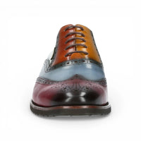 Antonin 01 - Men's Black Burgundy Leather Oxford Shoes