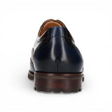 Antonin 01 - Men's Blue Brown Leather Oxford Shoes