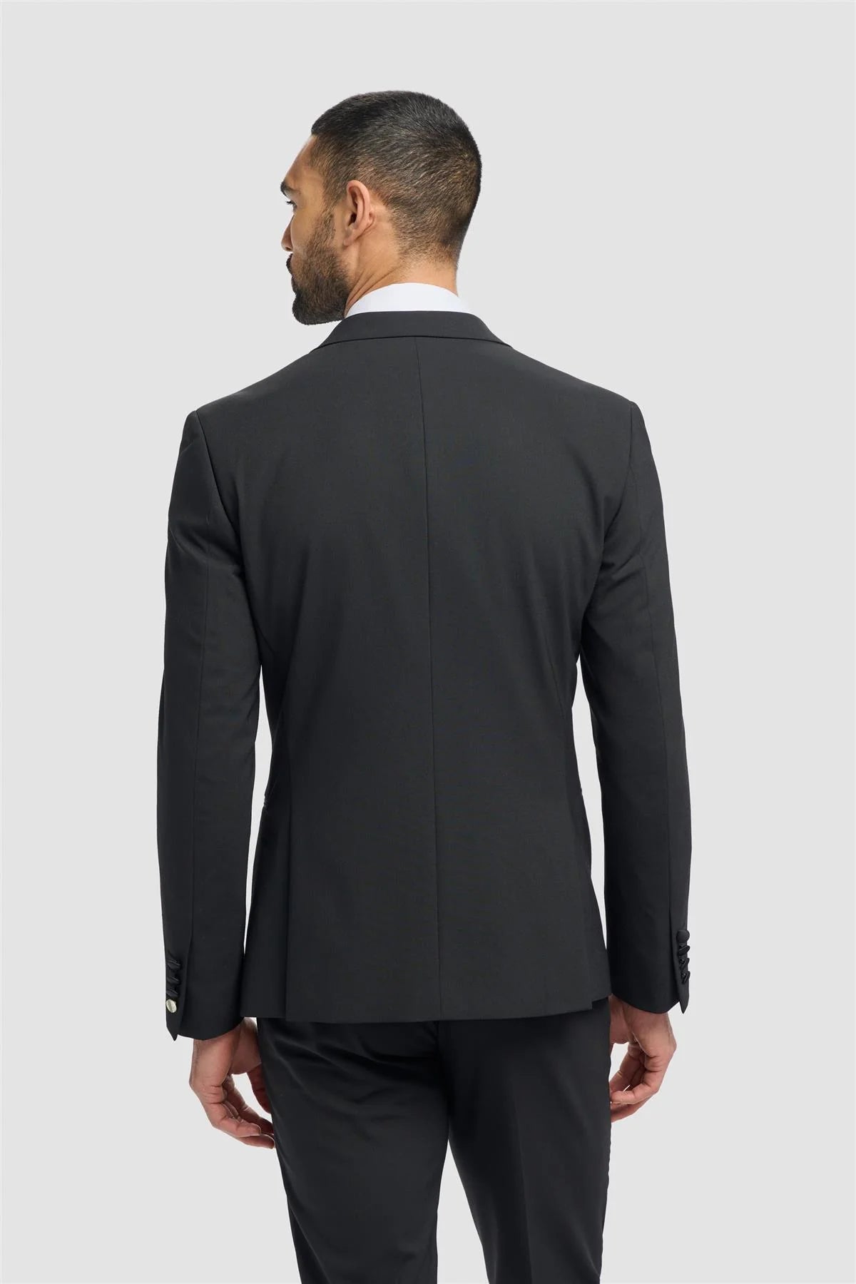 Aspen - Men's Black Double Breasted Tuxedo Blazer