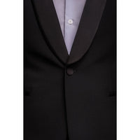 Aspen - Men's Plain Black Tuxedo Blazer