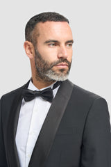 Aspen - Men's Black Tuxedo 2 Piece Wedding Suit