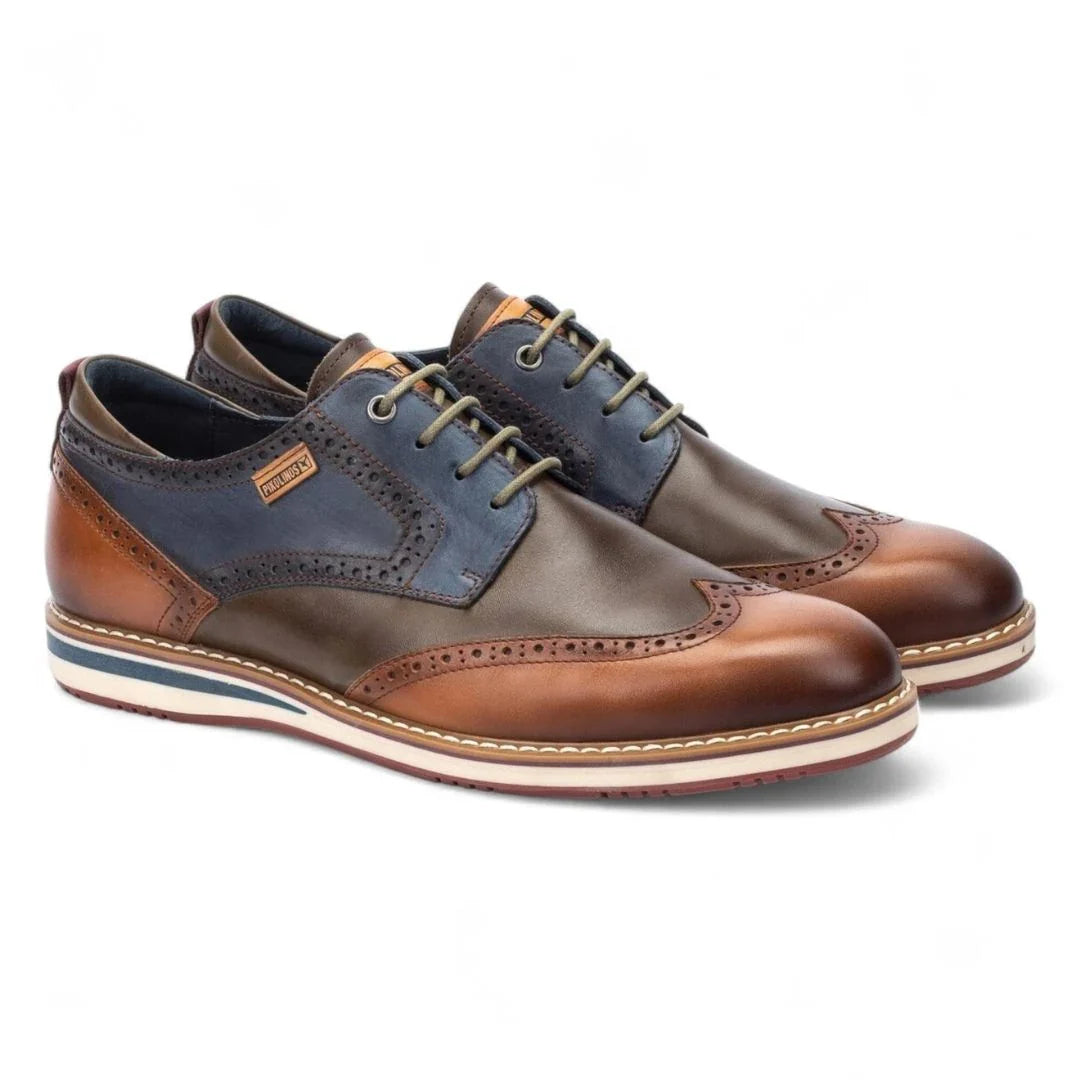 Avila - Men’s Brandy Brown Lace Up Leather Brogue