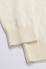 Men’s Cream Turtleneck Sweater Soft Viscose Blend Long Sleeve Knit Pullover