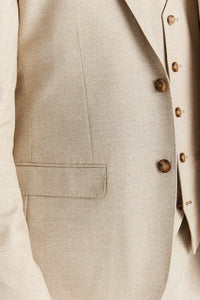 Belmont - Men's Beige Tailored Fit Blazer