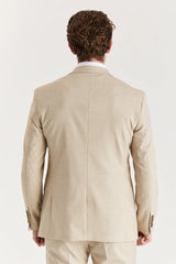 Belmont - Men's Beige Tailored Fit Blazer